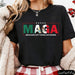 MAGA Mexicans Ain't Going Anywhere T-Shirt Mexican American Shirt Mexican Vintage Fashion Letter Print Tops Summer Clothes - MANDOTOS INTERNATIONAL