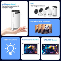 Magcubic Pro 4K Android 11 Projector Dual Wifi6 BT5.0 Home Cinema Outdoor - MANDOTOS INTERNATIONAL