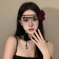 Masquerade Costume Mask Sexy Lace Half Face Mask Gothic Lace Mask Elegant For Fancy Dress Themed Events Halloween - MANDOTOS INTERNATIONAL