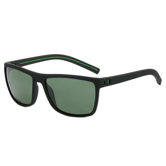 Men's black metal framed fashion sunglasses with TAC lenses, suitable for day and night driving, stylish daily leisure wear.