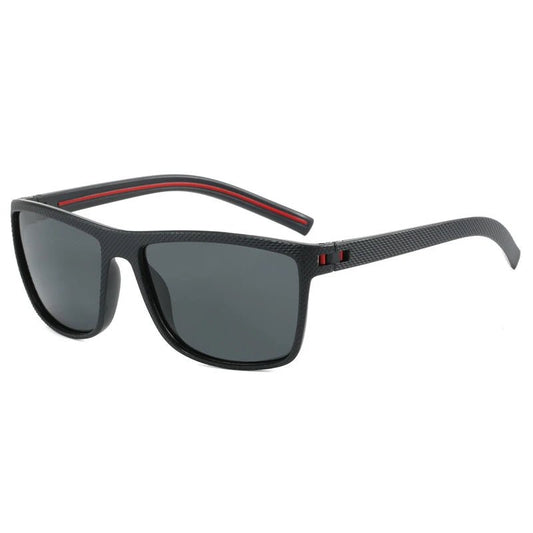 Men's black metal framed fashion sunglasses with TAC lenses, ideal for day and night driving, stylish daily leisure wear.