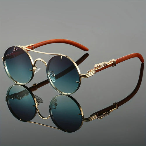 Men's black metal framed sunglasses with TAC lenses, suitable for day and night driving, stylish daily leisure eyewear by MANDOTOS INTERNATIONAL.