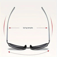 Men'S Black Metal Framed Fashion Glasses Sunglasses TAC Lenses for Day & Night Driving, Stylish Daily Leisure Wear - MANDOTOS INTERNATIONAL