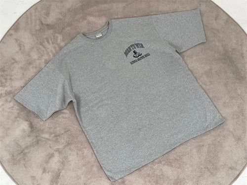 Men's cotton fitness tee from MANDOTOS INTERNATIONAL, short sleeve summer gym T-shirt, casual athletic wear, black with logo detail.