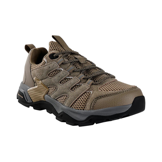 Men's lightweight waterproof hiking shoes by MANDOTOS INTERNATIONAL, designed for all seasons with rugged traction and breathable material.