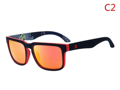 Men's polarized night vision driving sunglasses by MANDOTOS INTERNATIONAL, Viahda V5089, with dark tinted lenses for improved nighttime visibility.