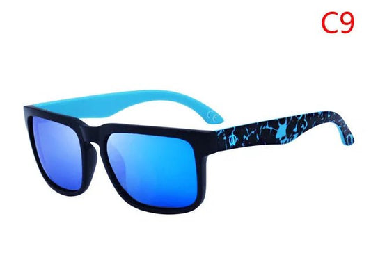 Men's Viahda V5089 polarized night vision driving sunglasses by MANDOTOS INTERNATIONAL, black frame with tinted lenses for night driving.