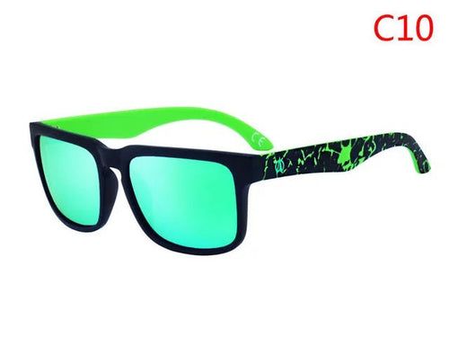 Mandotos International men's polarized night vision driving sunglasses, Viahda V5089, with dark tinted lenses for enhanced nighttime visibility.