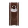 Men's Portable Cigar Case - 3 Cigars PU Leather Cutter Travel Box - MANDOTOS INTERNATIONAL
