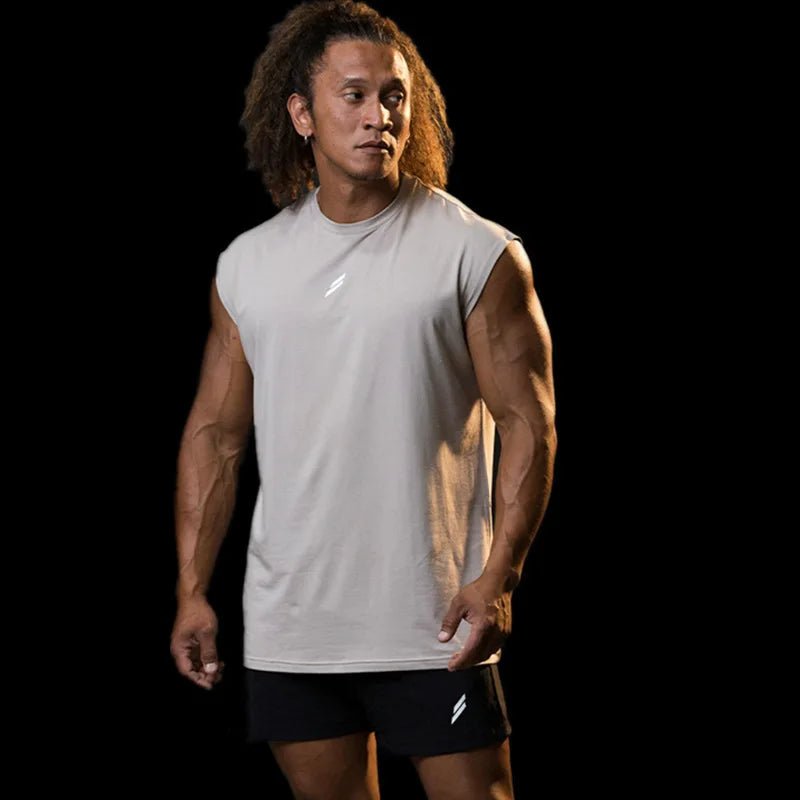 Men's Quick-Drying Sleeveless Fitness Shirt | Summer Mesh Basketball Tank Top - MANDOTOS INTERNATIONAL