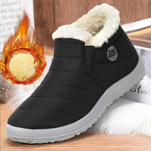 Men's waterproof winter snow boots by MANDOTOS INTERNATIONAL, outdoor work shoes with sturdy sole and plus size fit, designed for cold weather.