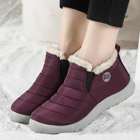 Men's waterproof winter snow boots by MANDOTOS INTERNATIONAL, outdoor work shoes with durable grip for cold weather and plus size options.