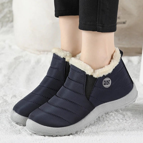 Men's waterproof winter snow boots from MANDOTOS INTERNATIONAL, outdoor work shoes, plus size, with rugged sole and warm lining.