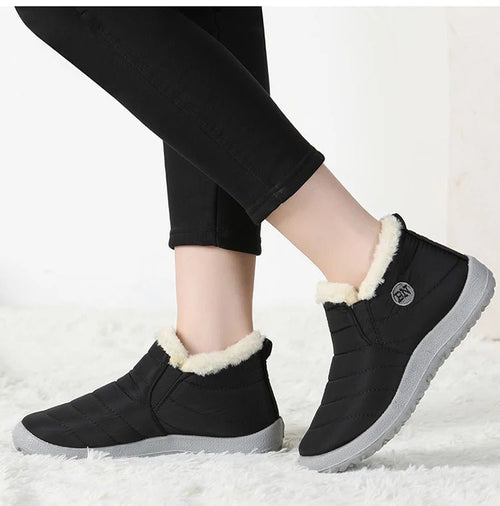 Men's waterproof winter snow boots by MANDOTOS INTERNATIONAL, outdoor work shoes in plus size, durable and warm for cold weather.