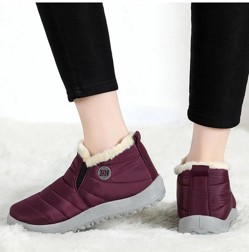 Men's waterproof winter snow boots by MANDOTOS INTERNATIONAL, outdoor work shoes, plus size, rugged design for cold weather.