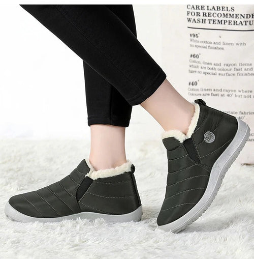 Men's waterproof winter snow boots by MANDOTOS INTERNATIONAL, outdoor work shoes, plus size, rugged and warm for cold weather.