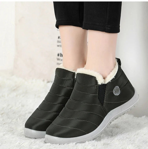Men's waterproof winter snow boots by MANDOTOS INTERNATIONAL, outdoor work shoes, plus size, with rugged design and warm lining.