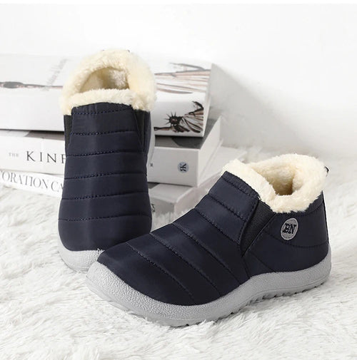 Men's waterproof winter snow boots by MANDOTOS INTERNATIONAL, outdoor work shoes, plus size, with rugged sole and insulated design.