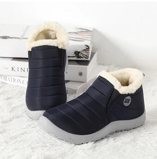 Men's waterproof winter snow boots by MANDOTOS INTERNATIONAL, outdoor work shoes, plus size, with rugged sole and insulated design.
