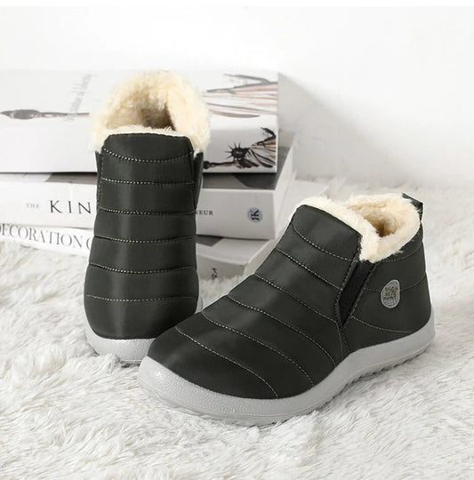 Men's waterproof winter snow boots by MANDOTOS INTERNATIONAL, outdoor work shoes in plus size with sturdy design.