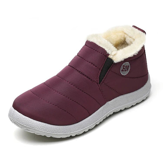 Men's waterproof winter snow boots by MANDOTOS INTERNATIONAL, outdoor work shoes, plus size, rugged and insulated for cold weather.