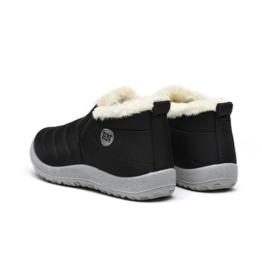 Men's waterproof winter snow boots by MANDOTOS INTERNATIONAL, outdoor work shoes, plus size, rugged and insulated for cold weather.