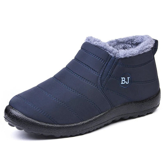 Men's waterproof winter snow boots by MANDOTOS INTERNATIONAL, outdoor work shoes in plus size with rugged grip and insulated design.