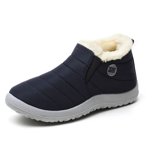 Men's waterproof winter snow boots by MANDOTOS INTERNATIONAL, outdoor work shoes in plus size with rugged soles for winter wear.