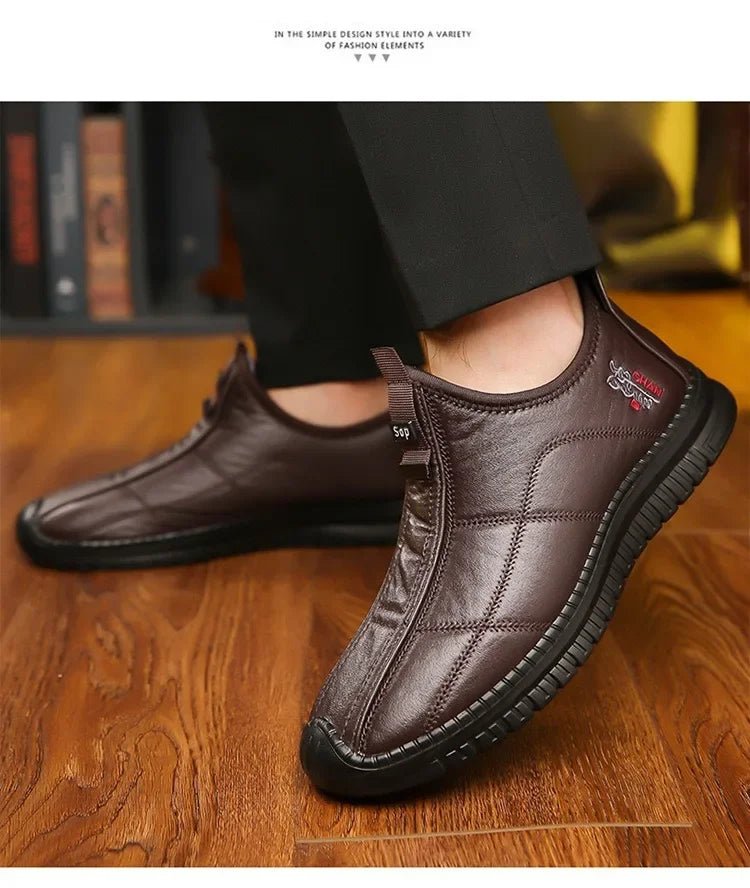 Men's Winter Waterproof Non-slip Boots, Platform Work Shoes 38-48 - MANDOTOS INTERNATIONAL
