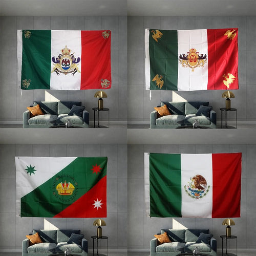 Outdoor Mexican flag advertising banner by MANDOTOS INTERNATIONAL, ideal for party decorations and outdoor celebrations.