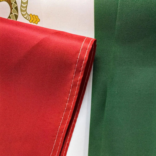 Mexican flag outdoor advertising banner for party decoration, featuring vibrant colors and festive design by MANDOTOS INTERNATIONAL.