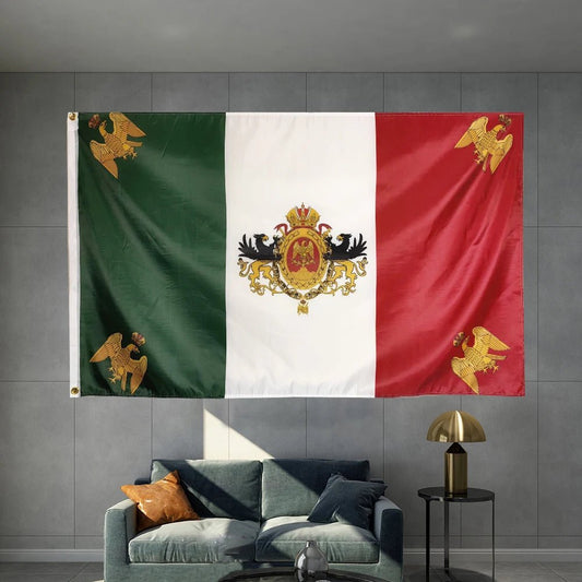 Mexican flag outdoor advertising banner by MANDOTOS INTERNATIONAL, ideal for party decorations and celebrations.