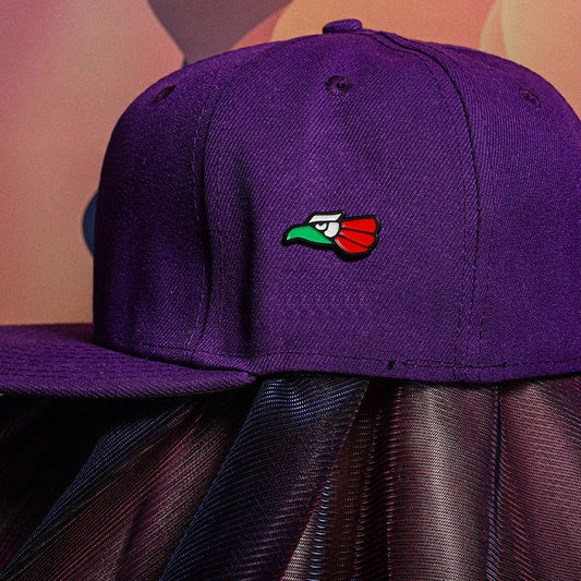 Mexico flag hat pin by MANDOTOS INTERNATIONAL, a retro enamel metal badge for baseball caps, decorative jewelry, and gifts.
