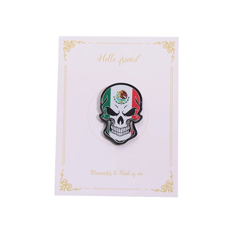 Mexico Flag Hat Pin Retro New Mexican Metal Badge Creative Era Enamel Brooch Baseball Cap Decorative Jewelry Gifts For Friends - MANDOTOS INTERNATIONAL