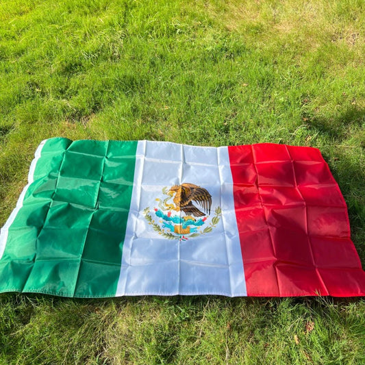 Mexico National flag 90X150cm polyester Hanging Printed Mex Mx Mexican National Flags Mexicanos Banner For Decoration - MANDOTOS INTERNATIONAL