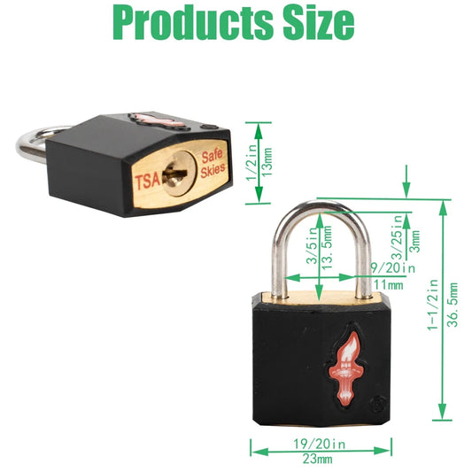 Multicolor family travel kit with TSA-approved luggage lock set by MANDOTOS INTERNATIONAL, includes multiple locks and travel accessories.