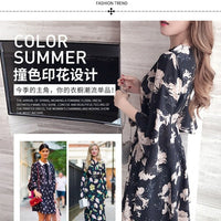 New floral dress women's summer dress summer 2019 new women's fashion student Korean style slimming fashion fashion - Mandotos International