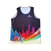 Plus size men's bodybuilding tank top by MANDOTOS INTERNATIONAL, gym vest for fitness with a sleeveless athletic design.