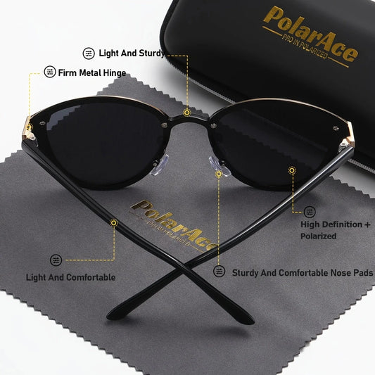 Mandotos International polarized fit-over sunglasses for women with thin temples, anti-glare sunshades ideal for driving.