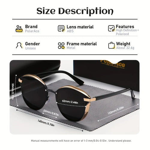 Mandotos International polarized fit-over sunglasses for women with thin temples, anti-glare lenses ideal for driving.