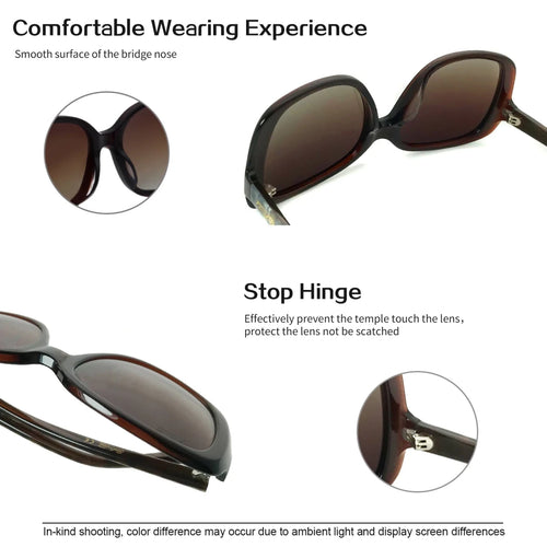 Mandotos International unisex square sunglasses with gradient resin lenses, classic acetate frame for small face women and men.