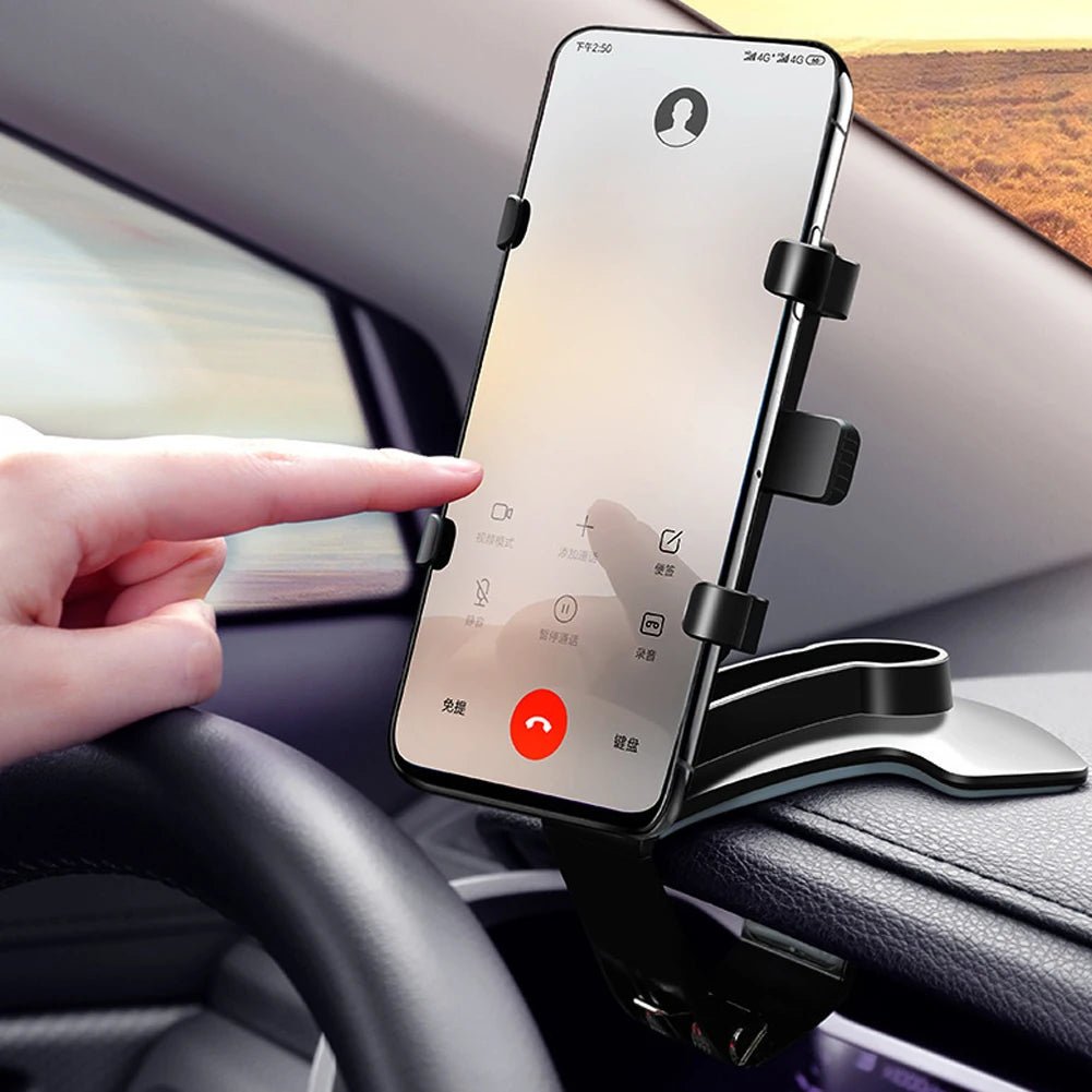 Portable Car Holder Rotatable Multifunction Dashboard/Rearview Mirror/Sun Visor Mount for iPhone Samsung Xiaomi Redmi Huawei - MANDOTOS INTERNATIONAL