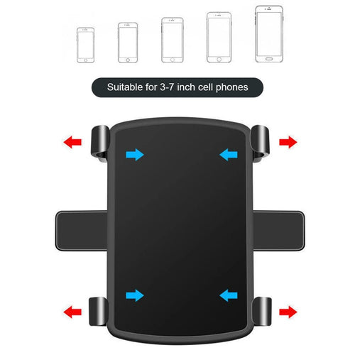 Portable Car Holder Rotatable Multifunction Dashboard/Rearview Mirror/Sun Visor Mount for iPhone Samsung Xiaomi Redmi Huawei - MANDOTOS INTERNATIONAL
