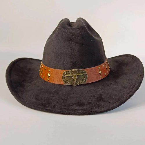 Premium Suede Cowboy Hat for Stylish Men and Women - Ideal for Outdoor Festivities - MANDOTOS INTERNATIONAL
