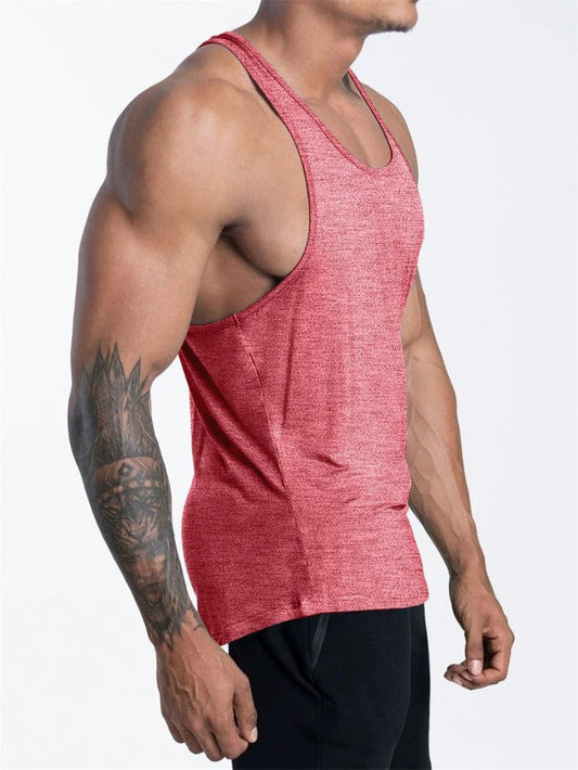 Mandotos International men's quick dry sports tank top for gym, running, and basketball, lightweight and breathable athletic wear
