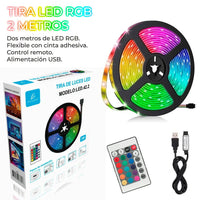 RBG 5050 Smart LED Strip Lights 2 Meter Control with Durable & Energy Efficient Features - MANDOTOS INTERNATIONAL