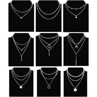 Retro Geometric Pendant Necklace for Trendy Travel Dates - MANDOTOS INTERNATIONAL