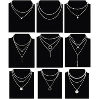 Retro Geometric Pendant Necklace for Trendy Travel Dates - MANDOTOS INTERNATIONAL