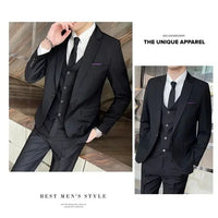 S-9XL New (Blazer+Vest+Pants) Men's Fashion Business Gentleman Professional Formal Dress Korean Version Banquet Dress Suit 6XL - MANDOTOS INTERNATIONAL