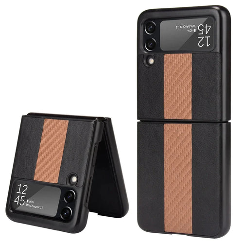 Samsung Z Flip 3 5G Leather Folding Case - MANDOTOS INTERNATIONAL